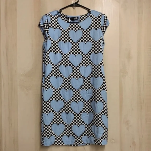 NWT MOSCHINO LOVE ALL OVER HEART DRESS - Picture 8 of 9